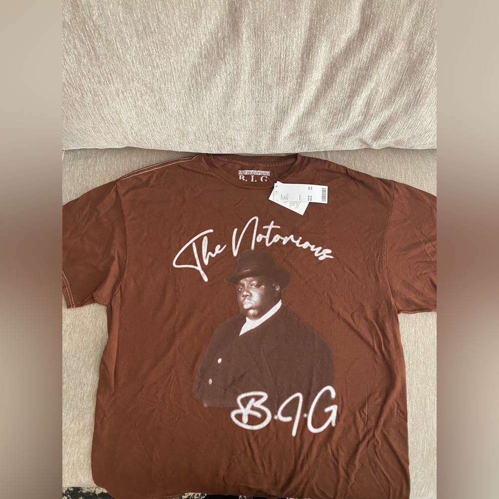 Brown Notorious BIG t-shirt. NWT